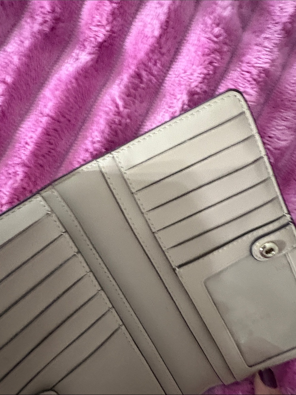 kate spade light taupe saffiano dome satchel with matching wallet - Picture 4 of 5